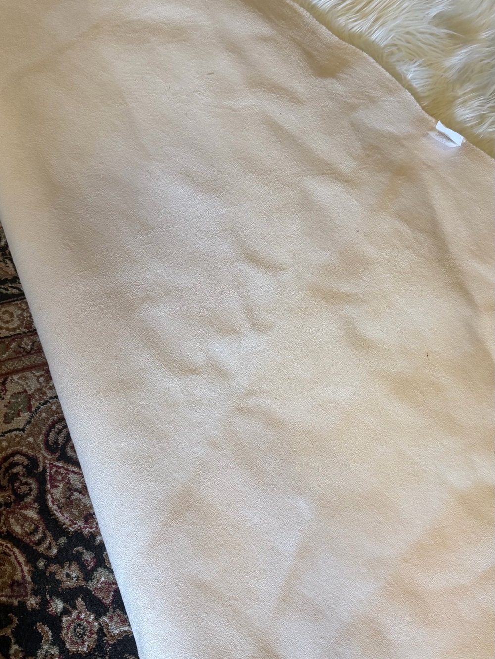 Faux Sheepskin Area Rug - Cream - Picture 3 of 6